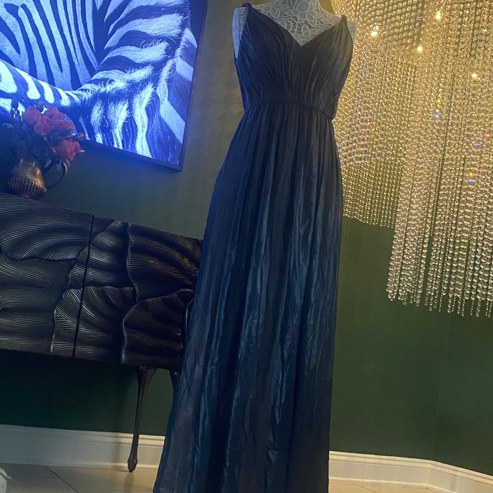 Elegant Dark Blue Evening Gown New no Tag